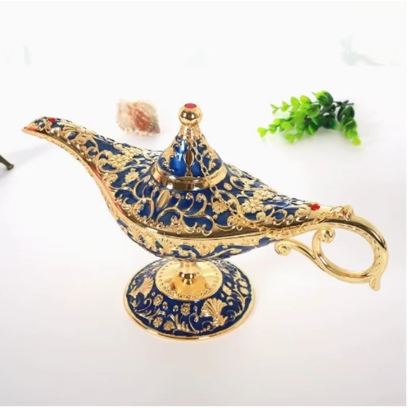 Collectible Vintage Lamps - ヴィンテージ魔法の伝説アラジン魔神ランプ家庭用結婚式のテーブル装飾収集価値のあるレアクラシックアラビア衣装小道具ギフト