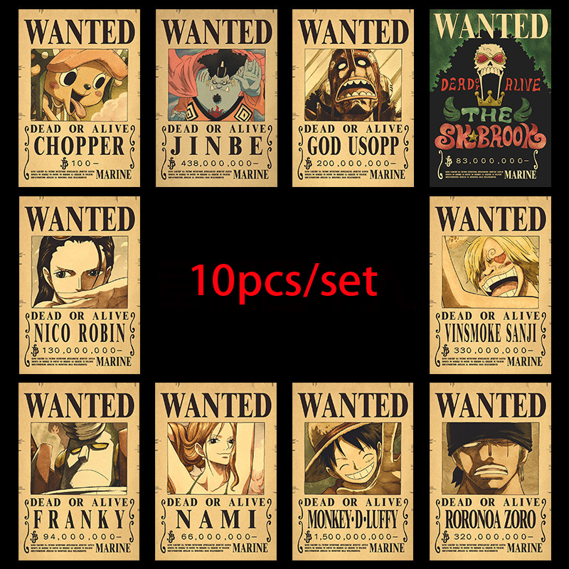Vintage Collectible Dolls - 10枚セット アニメ ワンピース ルフィ 30億 ゾロ