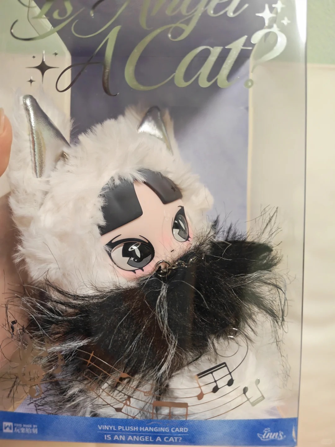 Collectible & Vintage Dolls For Christmas - オリジナルインズ・イズ・ア・エンジェル 猫のぬいぐるみ シルバーウィング キャットイヤー ビニールフェイスドール コレクタブルトイ