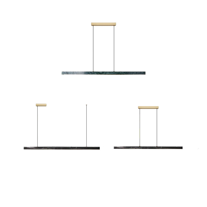 Collectible Vintage Lamps - 2026年トレンド大理石コレクションヴィンテージグリーンLEDハンギングランプシャンデリア照明サスペンション照明器具ランプダイニングルーム用