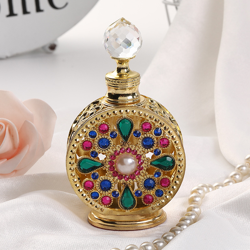 空の香水テラリウムボトル,ヴィンテージ,エナメル,手作りのク - Vintage Collectible Perfume Bottles のレビューと価格