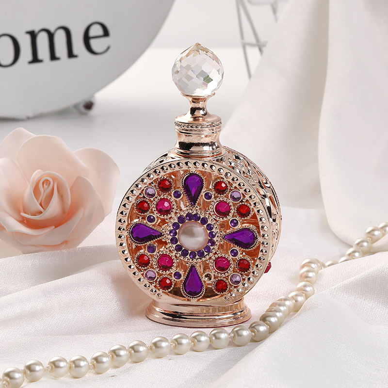 空の香水テラリウムボトル,ヴィンテージ,エナメル,手作りのク - Vintage Collectible Perfume Bottles のレビューと価格