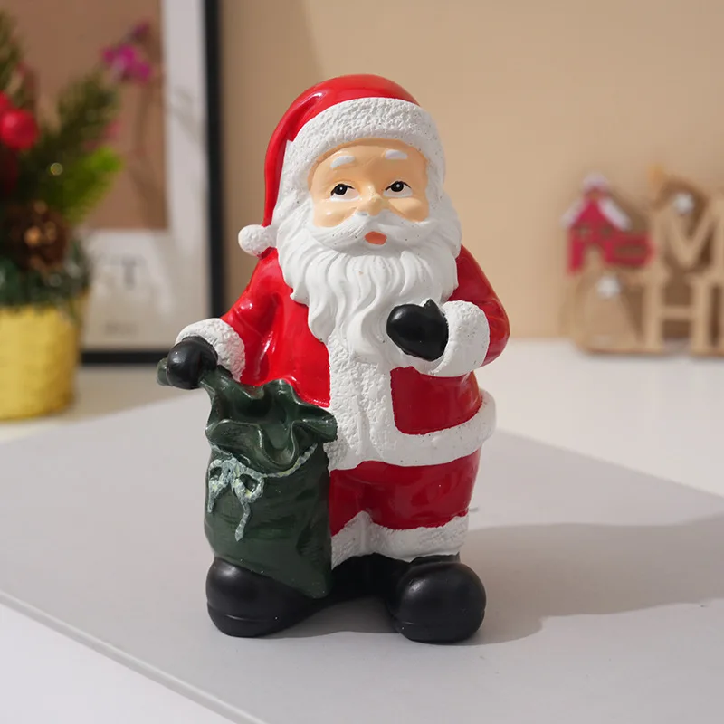 クリスマスサンタ樹脂オーナメントヴィンテージ卓上装飾ホームオ - Vintage Collectible Santa のレビューと価格