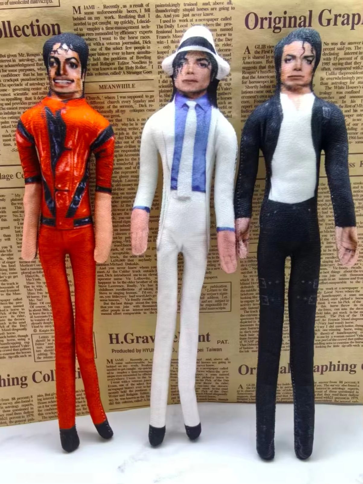 ヴィンテージMJマイケル・ジャクソンコスプレ小道具人形曲げら - Vintage Collectible Dolls のレビューと価格