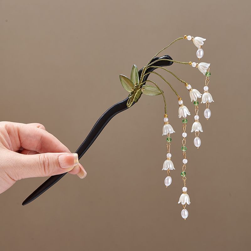 木製フラワーヘアピンヴィンテージ Convallaria M - Vintage Collectibles For Sale のレビューと価格