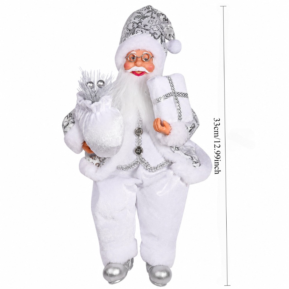 ホリデーコレクション用ホワイトサンタクロース装飾品1個 -  - Vintage Collectible Santa のレビューと価格