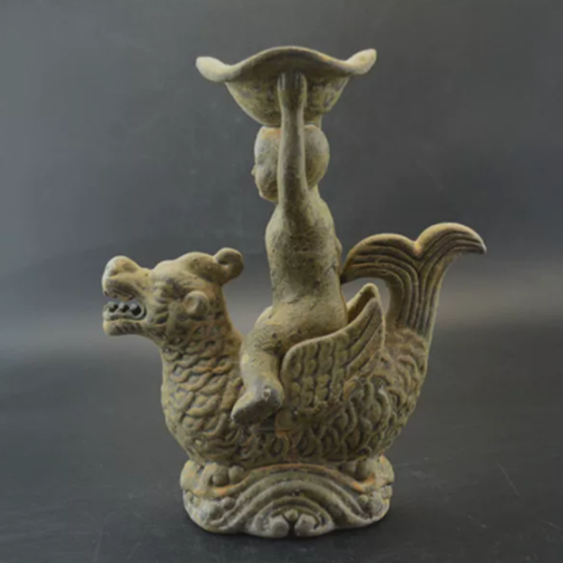 ヴィンテージ越窯キリンオイルランプベース - 伝統的な中国の - Collectible Vintage Lamps のレビューと価格