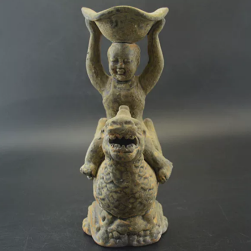 ヴィンテージ越窯キリンオイルランプベース - 伝統的な中国の - Collectible Vintage Lamps のレビューと価格