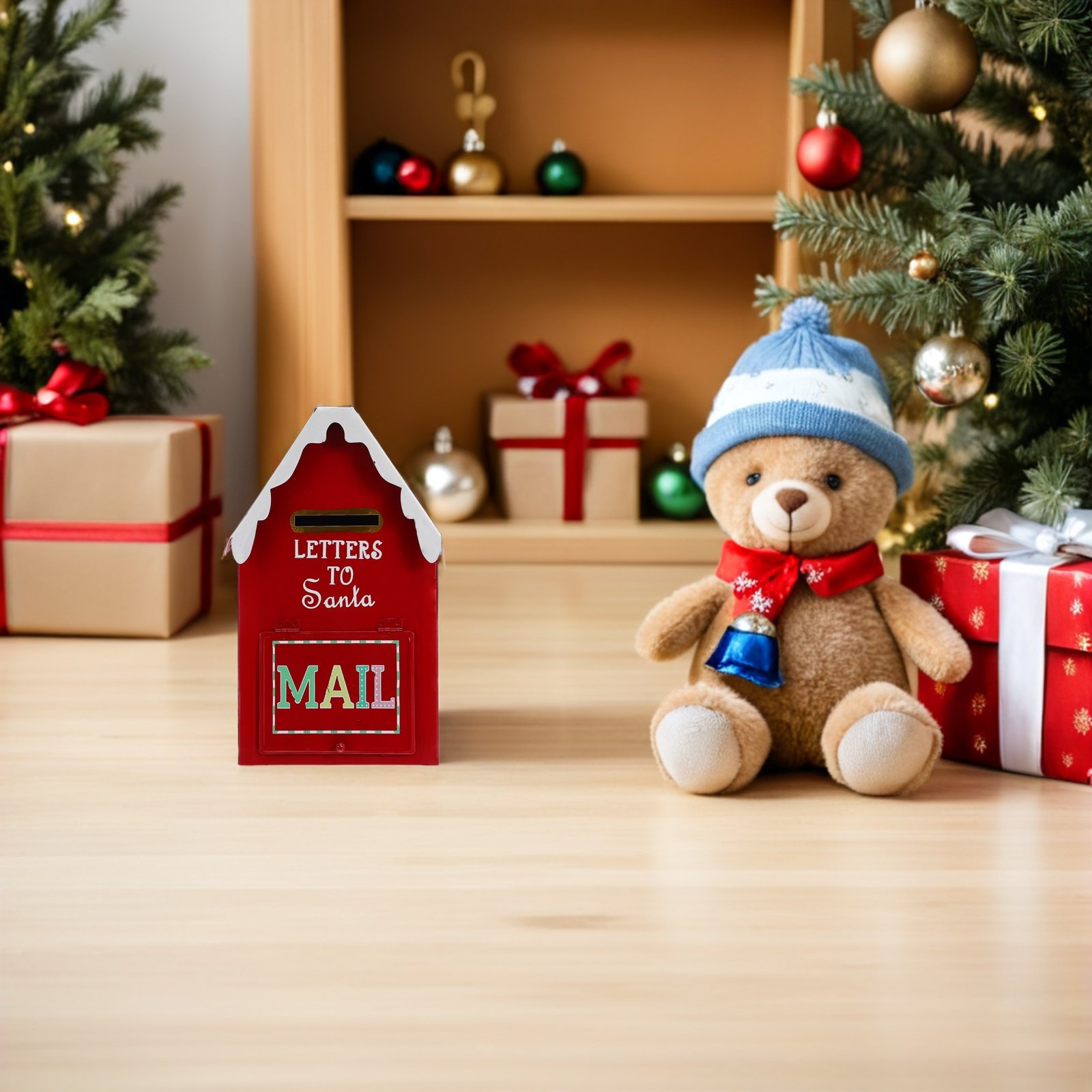 サンタメールボックス クリスマス メタル製 赤 ヴィンテージ - Vintage Collectible Santa のレビューと価格